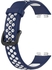 حزام بديل لساعة ذكية رياضية من السيليكون لهاتف هونر باند 8 (أزرق وأبيض)