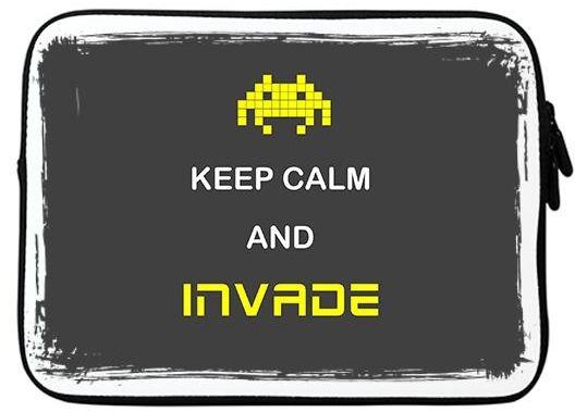 Stylizedd Designer Sleeve with Strap for 13 inch Macbook & Laptop – Keep calm and invade