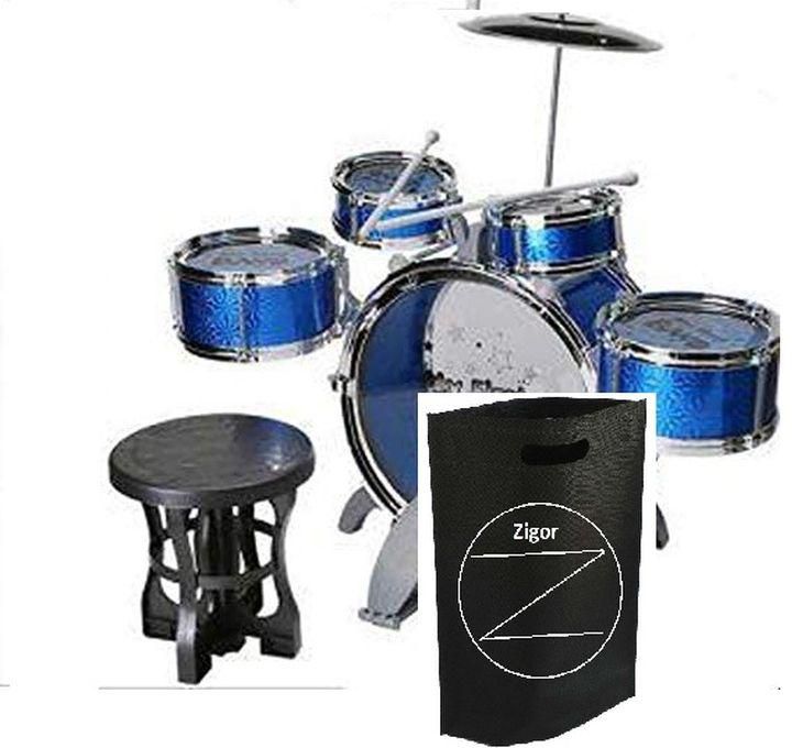 Musical Jazz Drum Set Rock Kids Percussion Instrument Kit +Zigor Bag Special