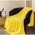 Comfy Fleece Throw Blanket- Yellow