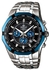 Casio EF-540D-1A2 Stainless Steel Chronograph Mens Watch Black Dial
