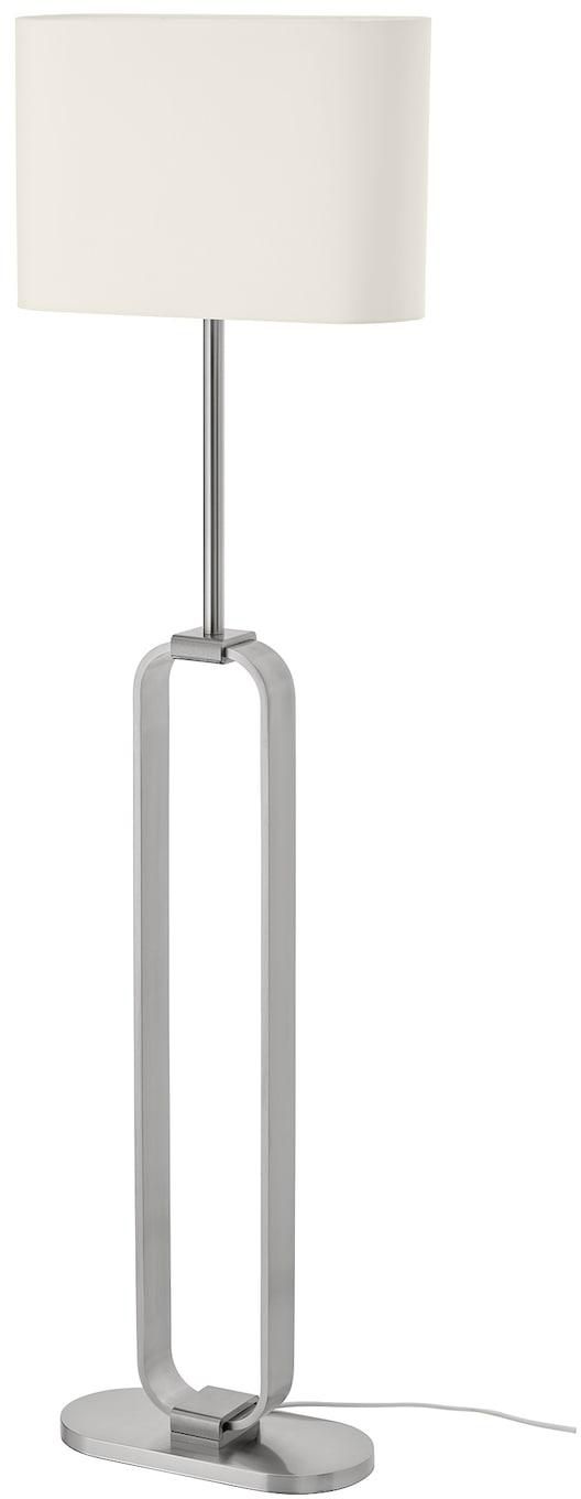 UPPVIND Floor lamp - nickel-plated/white 150 cm