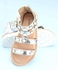 Pine Kids Zipper Closure Studded Sandals - Silver