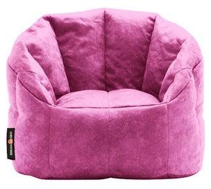 Luxury Fabric Beanbag Chair Pink