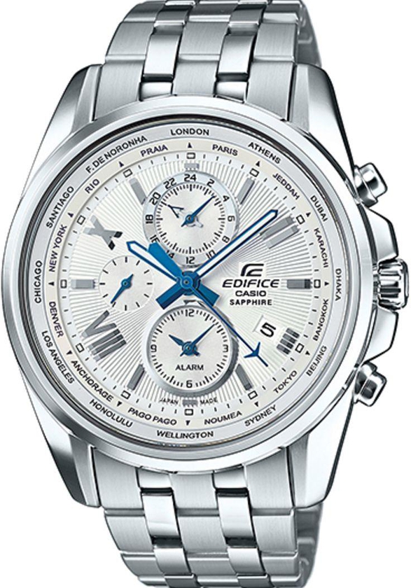 CASIO EDIFICE MULTI HAND STAINLESS STEEL BAND JAPAN EFB-301JD-7A