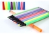 الوان فلوماستر عالية الجودة - مجموعة من 12 لون أقلام التلوين السحرية، مجموعة أقلام تلوين فنية قابلة للغسل برأس رفيع للأطفال من أجل كتب تلوين الأطفال، متعددة الألوان