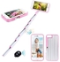 3 in 1 Function Selfie Stick Protective Case for iPhone 6/6S Pink