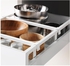 METOD / MAXIMERA High cabinet with drawers - white/Veddinge white 40x60x200 cm
