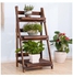 Plant Pot Flower Stand Brown