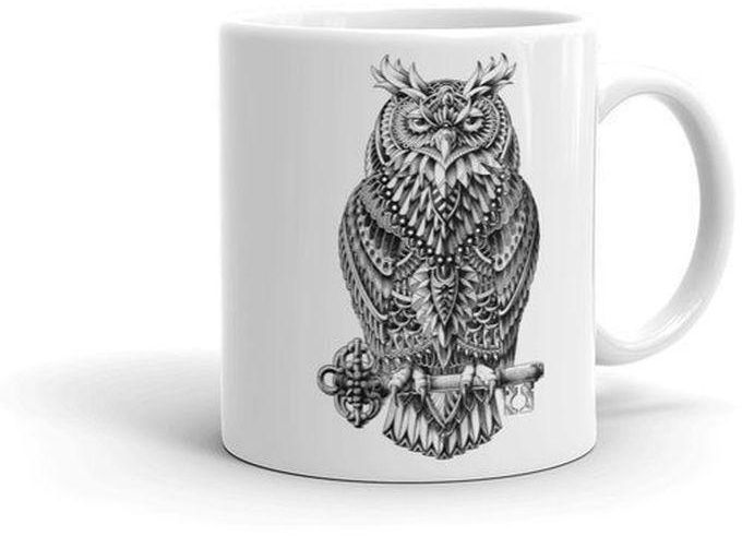 Owl - White Mug