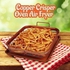 Oven Air Fryer Non-Stick Copper Crisper Rectangle Tray - Brown