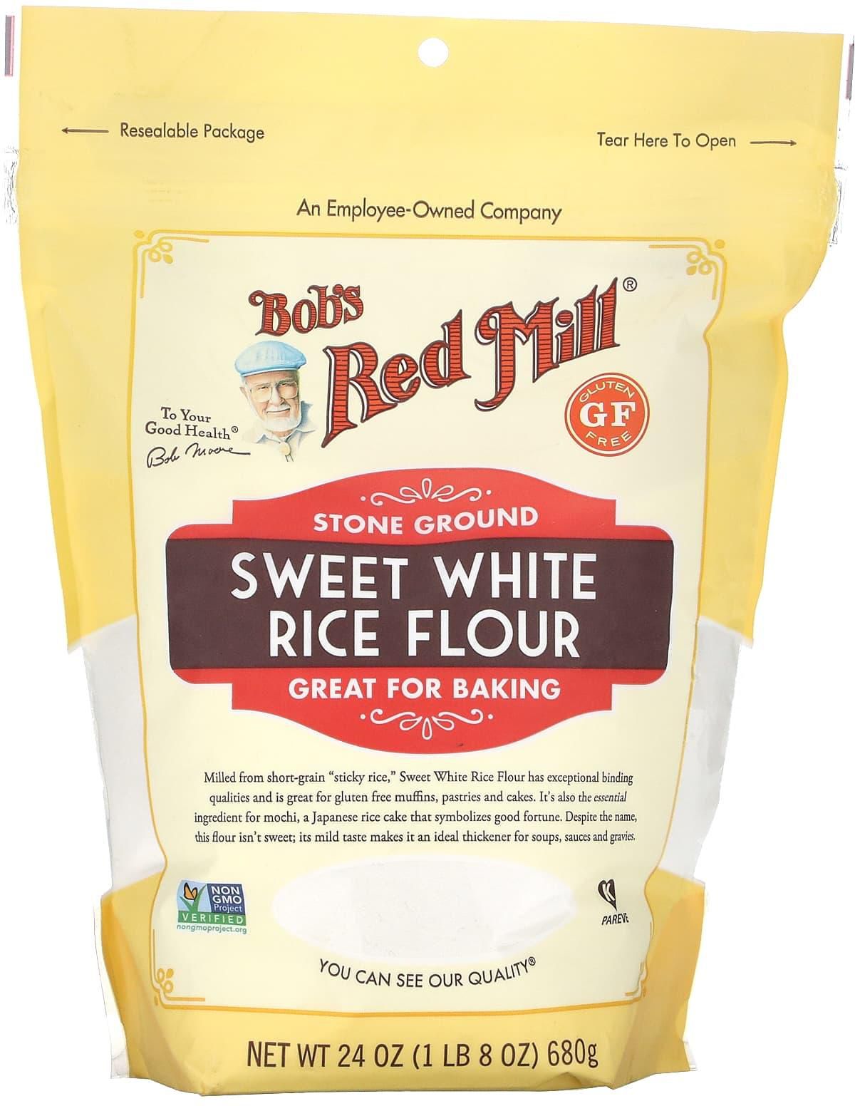 Bob's Red Mill‏, دقيق الأرز الحلو الأبيض، 24 أونصة (680 جم)