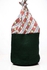 Ebda3 Men Masr Woven Drawstring Medium Crochet Bag - Dark Green