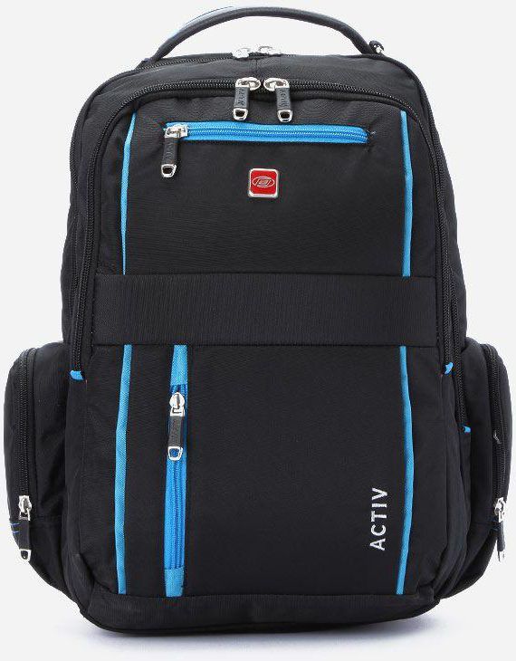 Activ Solid Backpack - Black & Blue