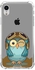 Shockproof Protective Case Cover For Apple iPhone XR Cute Owl Wink