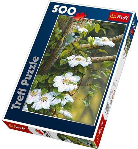 Trefl Puzzle Tit Among Flowers Puzzle – 500 Pcs
