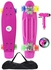 Pany 2206D Skateboard With Four Color Flash PU Wheels + CarryBag&Tool Pink