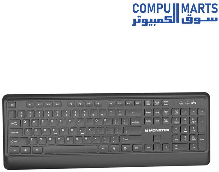Monster KM3 Wireless Keyboard And Mouse Set