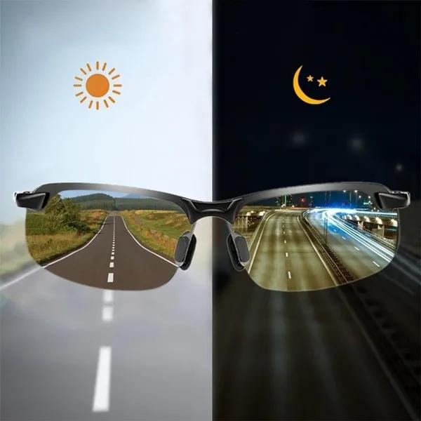 Polarized Photochromic Sunglasses Men's UV400 Driving Transition Lens Sunglasses