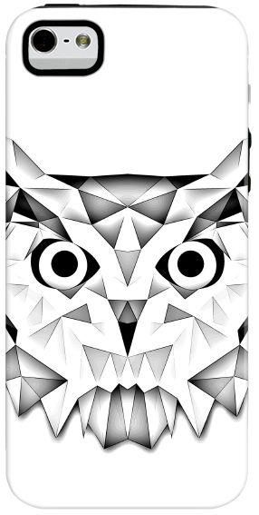 Stylizedd   Dual Layer Tough Case Cover Matte Finish for Apple iPhone SE / 5 / 5S - Poly Owl