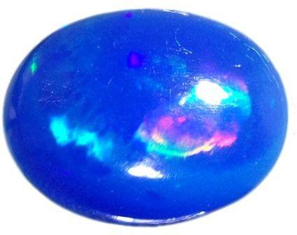حجر أوبال أزرق متغير اللون بوزن 2.5 قيراط