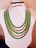 RA accessories Women Necklace Of Green*Yellow Crystal- Layered