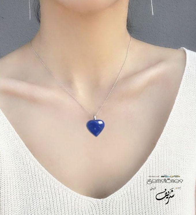 Sherif Gemstones Lapis Lazuli Heart Pendant, Genuine Lapis Pendant Necklace