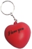 ميدالية مفاتيح سلسلة مفاتيح على شكل قلب باللون الأحمر للجنسين والمناسبات السعيدة