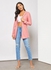 Striped Jackets With Long Sleeves Pink