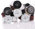 Liplasting Ladies Simple Personality Leather Watch Vogue Casual Quartz Wristwatches