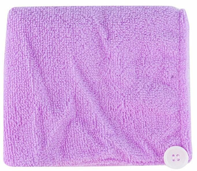 Generic Hair Drying Wrap Towel Purple 60X20Centimeter