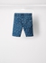 Kids Printed Denim Shorts Blue