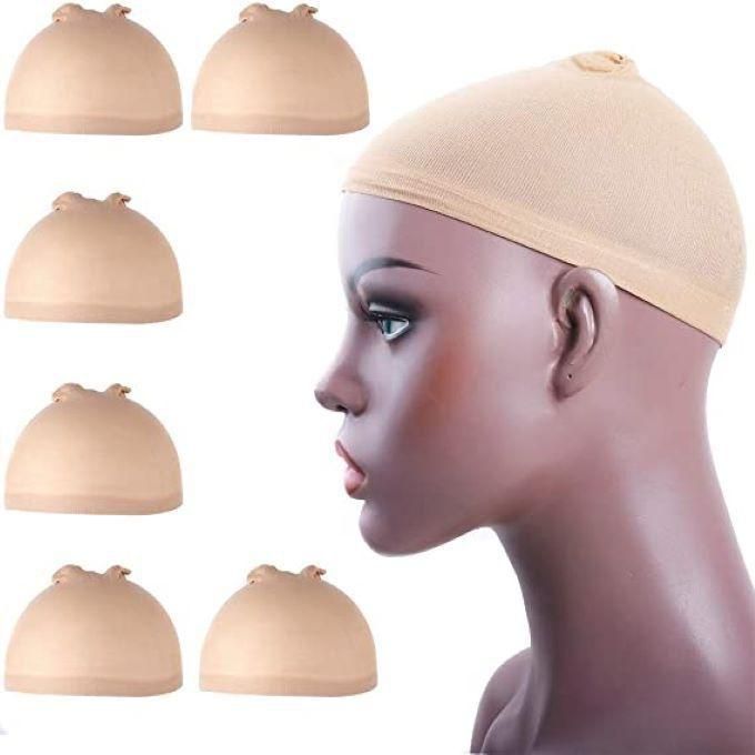6 Pcs Node Stocking Wig Caps Light Brown Wig Cap For Lace Front Wig For Women