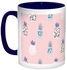 Pineapple Fruit Printed Coffee Mug Pink/Blue/White