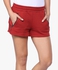 Red Knitted Shorts