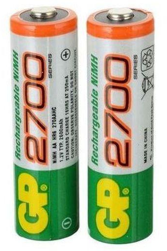 GP Batteries Rechargeable Batteries - AA - 2 Pcs