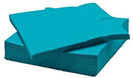 FANTASTISK Paper napkin, turquoise