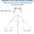 USB Sync And Charging Data Cable For i-Phone 4/4S/3G/3GS, iPad 1/2/3/iPod - (1m White, Pack of 2)