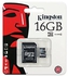 Kingston Canvas Select 16GB microSDHC Flash Memory Card with Adapter - Class 10 - UHS-I 80MB/s Read