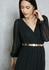 Puffed Sleeve Belted Dress