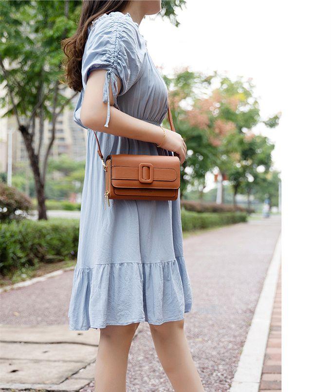 Crossbody Bag And Shoulder Strap For Women - Brown Color