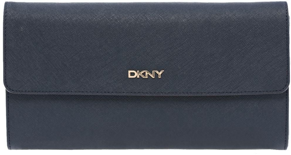 DKNY Blue Leather For Women - Flap Wallets