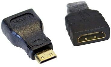 Mini HDMI To HDMI Connector Black