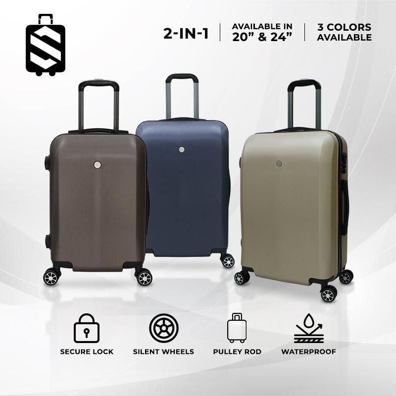 SKY TRAVELLER SKY344 2-In-1 Premium Luggage with Rotatable Wheels