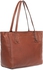 Fossil ZB6844 Emma Smooth Glazed Tote Bag for Women - Leather, Brown