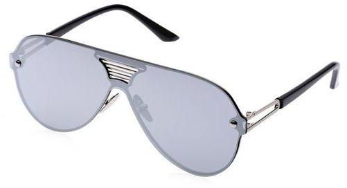 Fashion Colored Coating Eye Wear Big Frame Sunglasses(White)