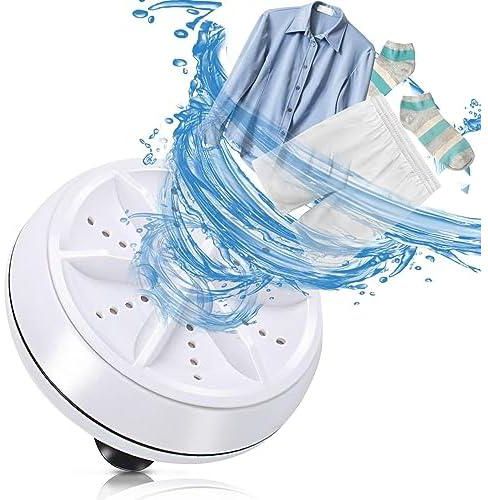 Chicketet-18W Mini Ultrasonic Washing Machine Portable Washing Machine with Multi-Suction Base for Washing Towels, Underwear, Socks