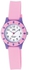 ساعة كيو اند كيو كيدز بيضاء بسوار من البلاستيك للاطفال - VQ13J013Y
