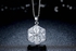Masaty GE-0104N White Gold Plated Jewelry Pendant Necklace For Women