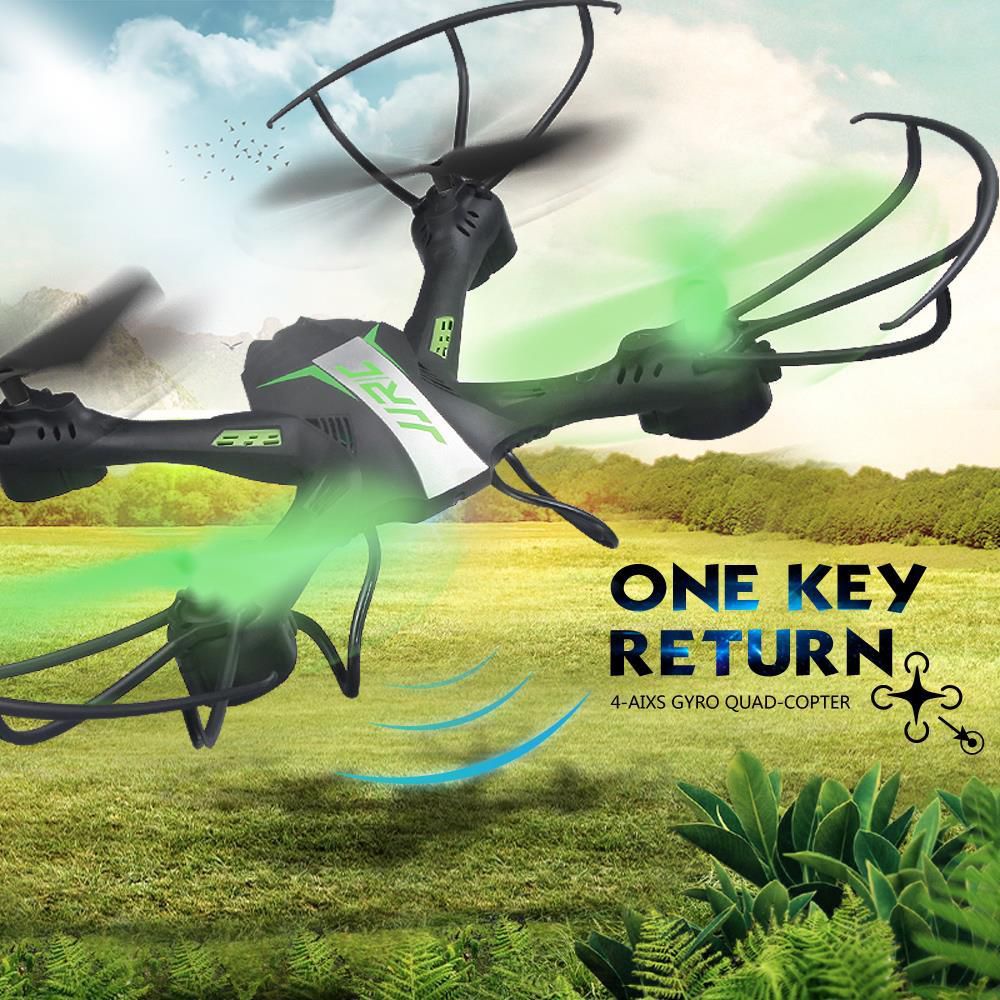 New JJRC H33 Mini RC Drone kvadrokopter 2.4G 4CH 6 Axis Gyro RC Quadcopter Headless Mode one Key return With Flash Light VS H36-Green